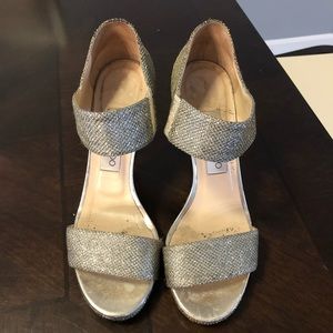 Jimmy Choo Alana Glitter Heels Sz 37